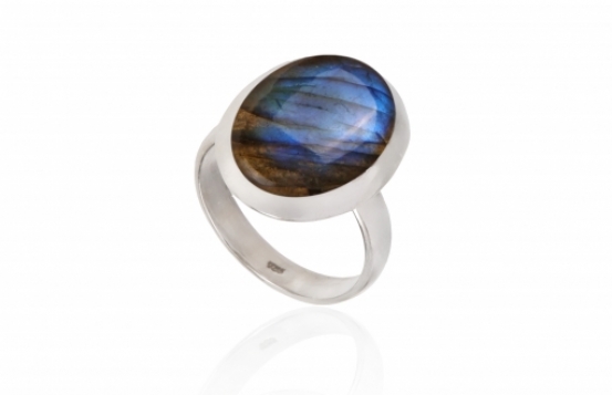 Silver Ring AURORA – Labradorite