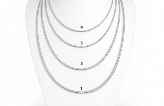 Silver Chain SNAKE 04 - 42 cm