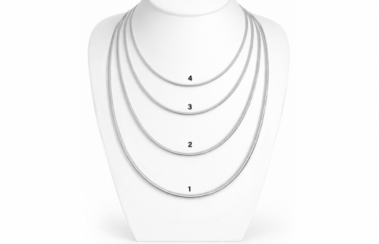 Silver Chain Snake 03 - 1.1 mm 42 cm