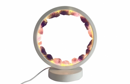 Namizna svetilka Ametist kristali