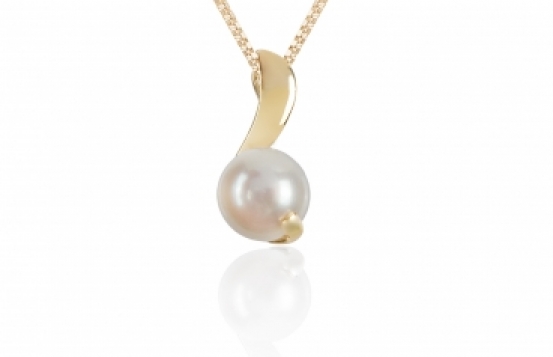 Silver Pendant Silvia – Freshwater Pearl 10 mm