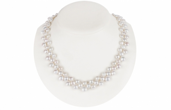 Three-row Pearl Necklace EVA 8 mm