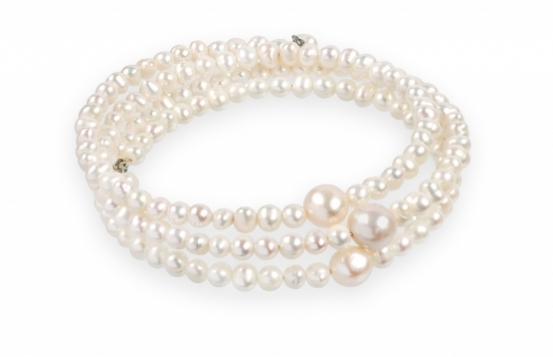 Flexible Pearl bracelet 5 - 8 mm