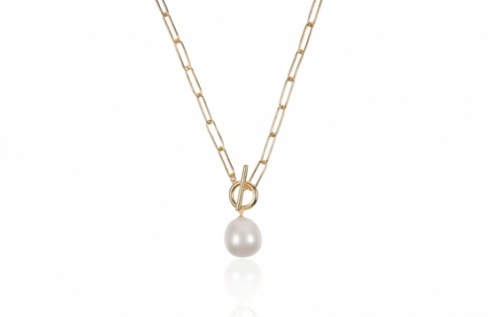 Silver Chain with Freshwater Pearl AVA