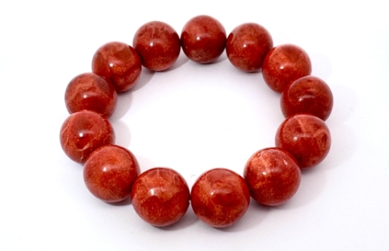 Zapestnica Corallo Rosso 15 mm