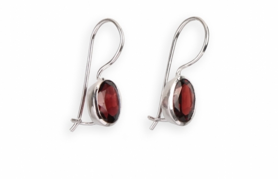 ELIZA Silver Drop Earrings 