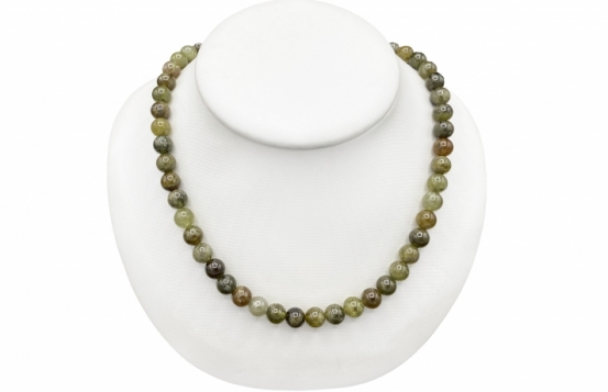 Green Garnet Necklace 8 mm