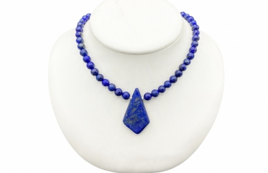 Necklace Lapis AA 6 mm