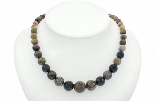Necklace TOURMALINE 5 - 14 mm