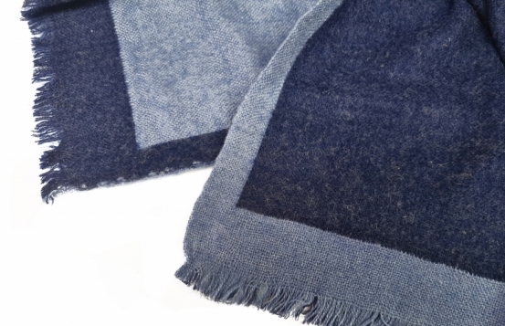 Volneni šal Modri dvojček