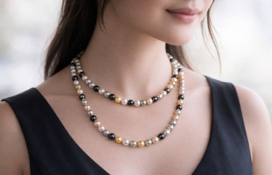 Biserna ogrlica Kalejdoskop 120 cm