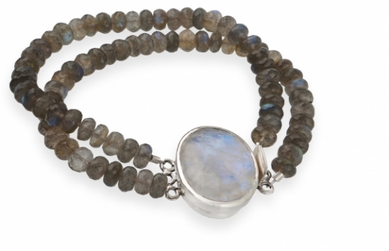 Labradorite double Bracelet AURORA
