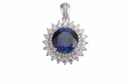 Pendant LB Blue Sapphire Sun