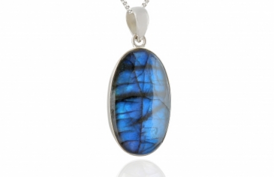 Obesek labradorit DEEP BLUE