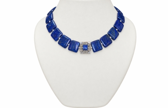 Lapis Necklace Bohemian with Pendant