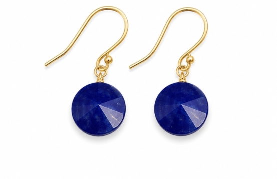 Srebrni uhani Lapis Astralis