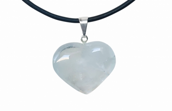 Modri topaz obesek SRCE 20 × 6 mm