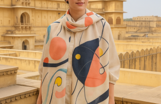 Pašmina Šal Art Noveau