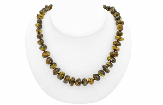 Necklace Green Amber BOEM