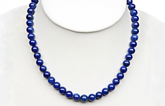 Ogrlica lapis lazuli 4 in 6 mm AA