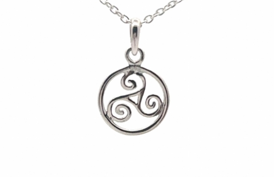 Celtic Silver Pendant Triskelion