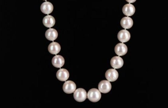 Biserna ogrlica OPRAH 13-15 mm zlata zaponka
