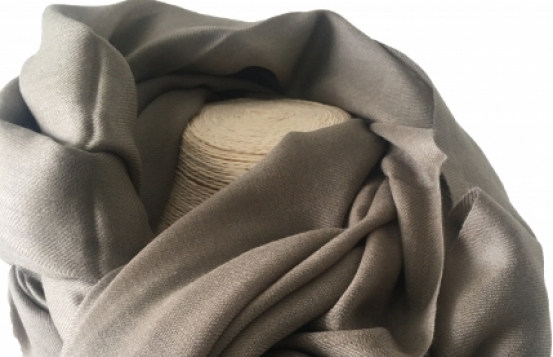 PURE Cashmere scarf - Brown gray