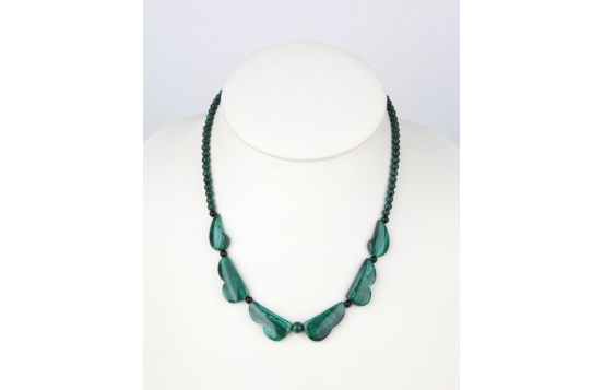 Ogrlica Malahit zelena ljubezen
