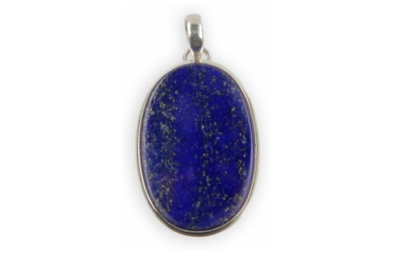 Srebrn obesek LAPIS LAZULI 20 x 30 mm