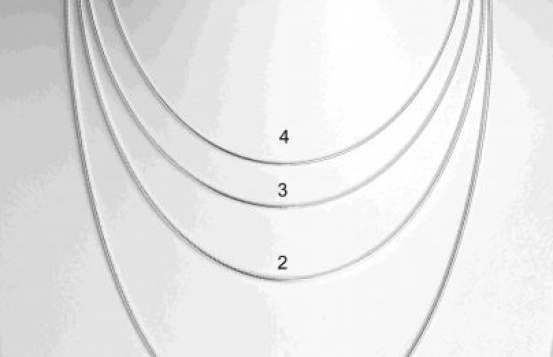 Srebrna verižica KAČICA 04 -1 mm - 42 cm