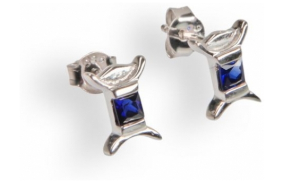 Silver Earrings BLUE VALENTINE