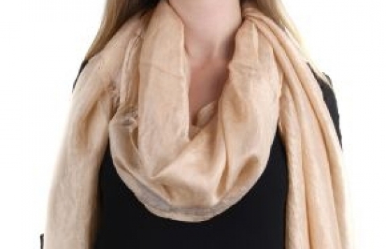 Svileni šal DIANA bež