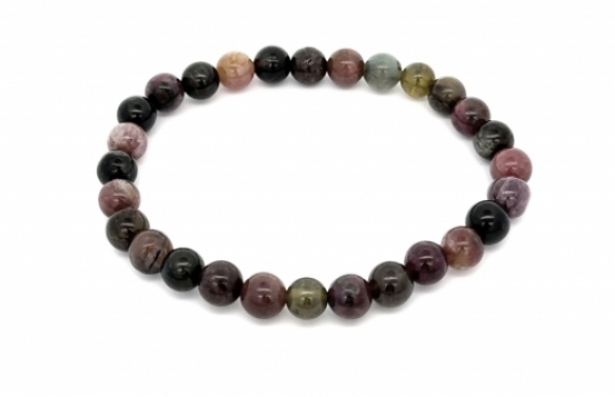 Tourmaline Bracelet 7 mm multicolored  